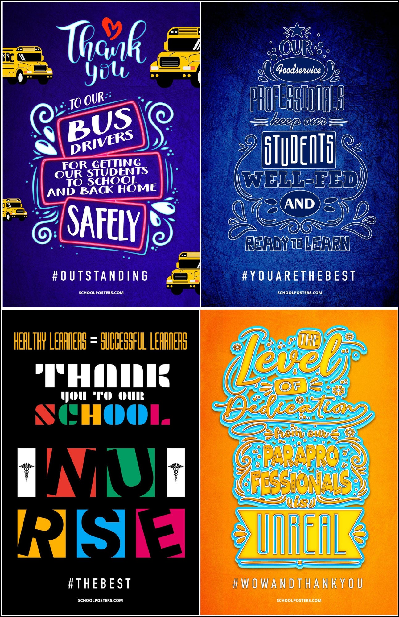 Classified Staff Appreciation Poster Package (Set Of 17)