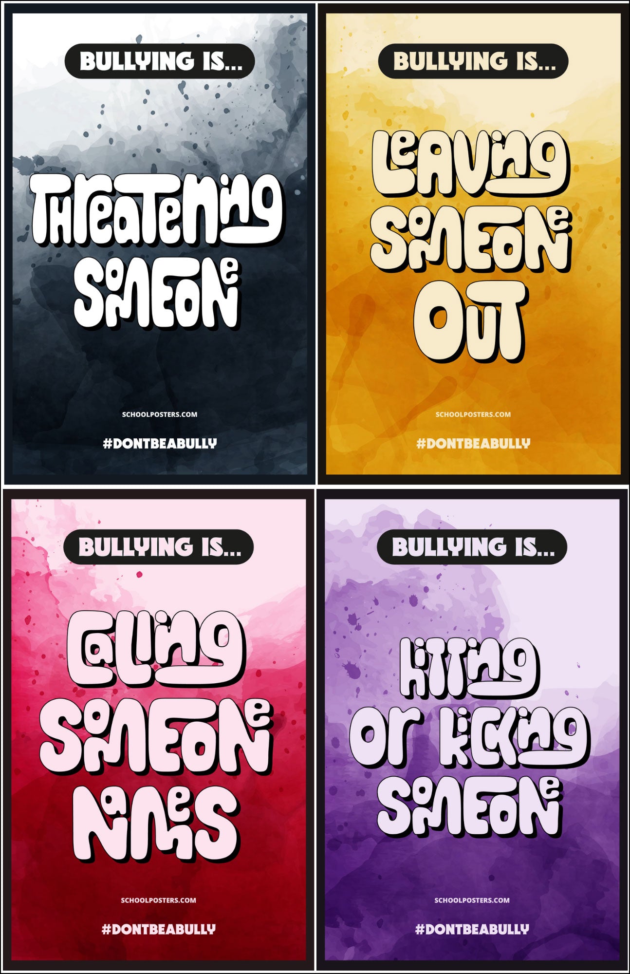 Bullying Is Poster Package (Set Of 12)