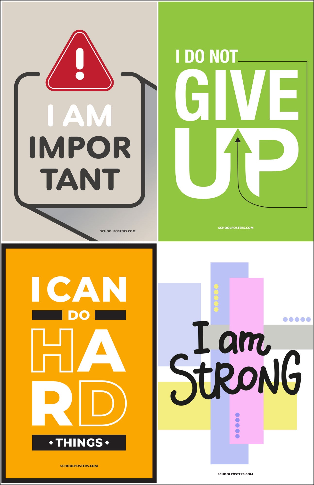 Motivational Poster Package (Set Of 20)