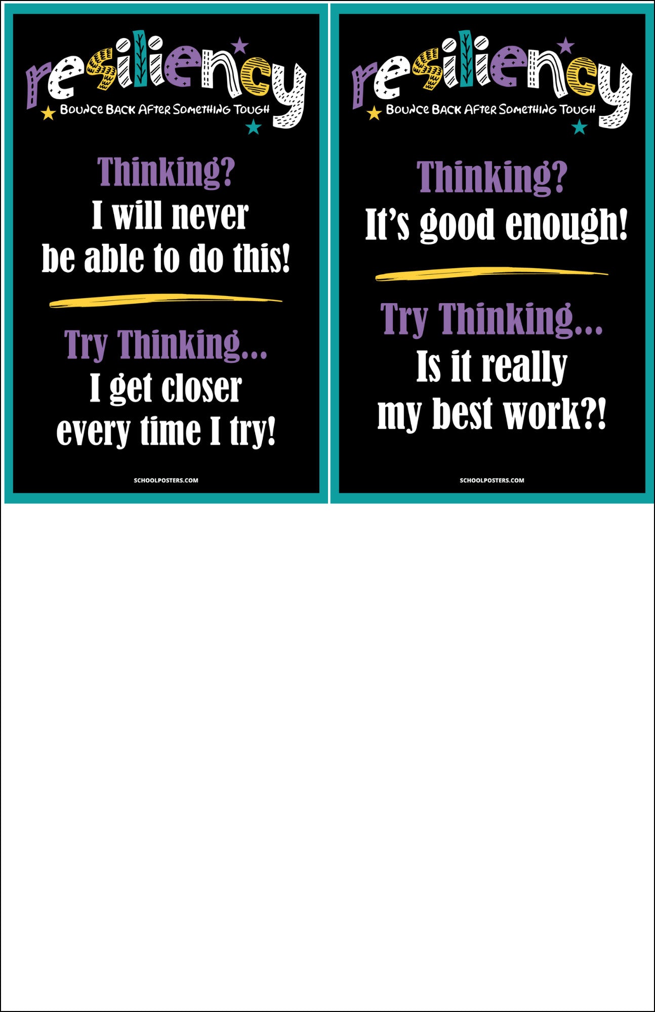 Resiliency Poster Package (Set Of 6)