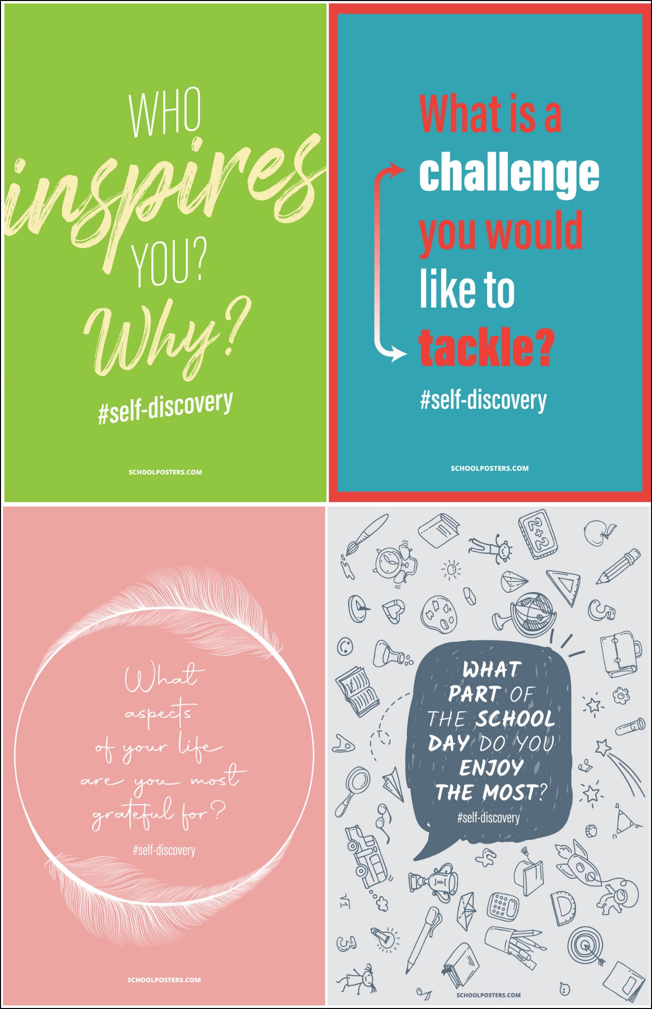 Self-Discovery Poster Package (Set Of 12)
