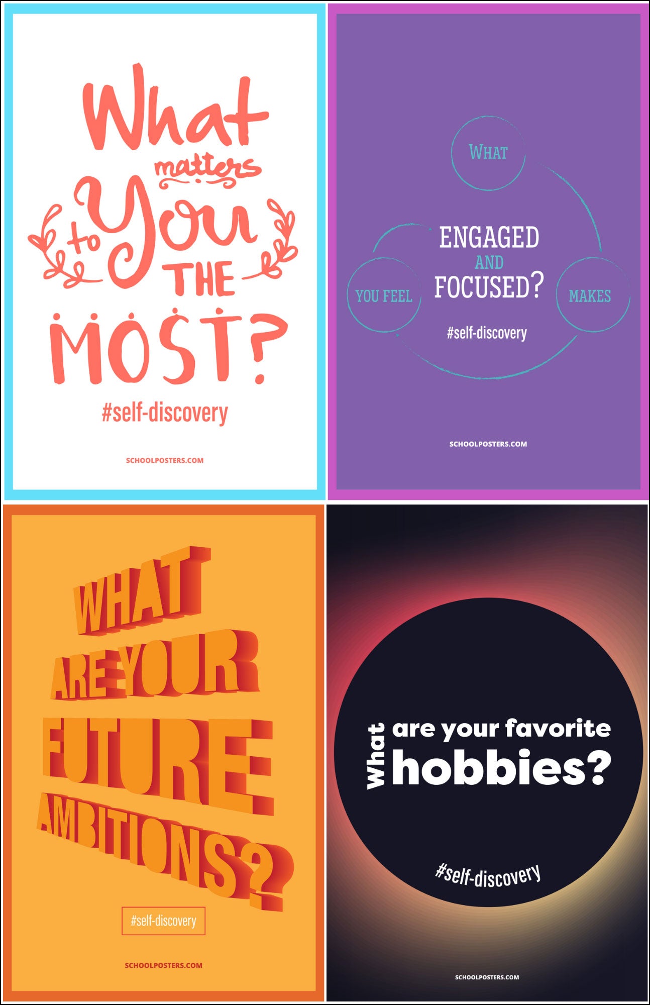 Self-Discovery Poster Package (Set Of 12)
