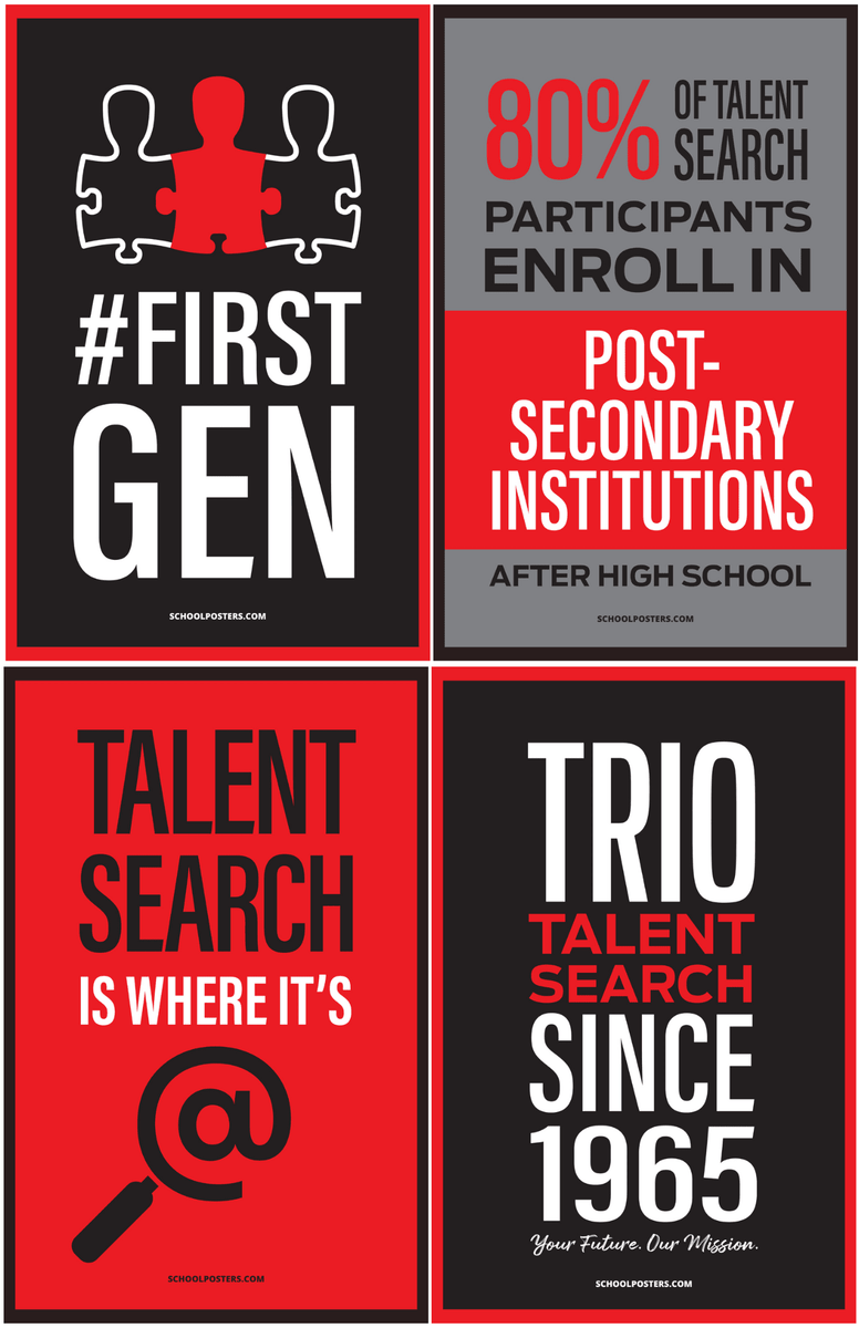 TRIO Talent Search Poster Package – SchoolPosters.com LLC