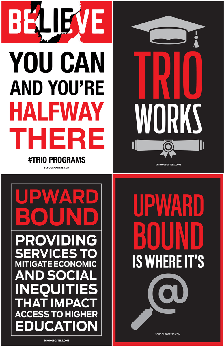 TRIO Upward Bound Poster Package – SchoolPosters.com LLC