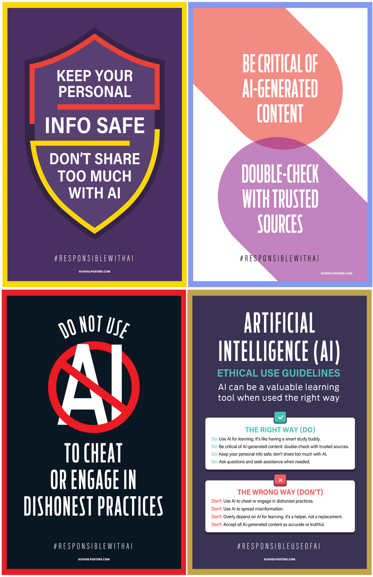 Artificial Intelligence Poster Package (Set of 8)