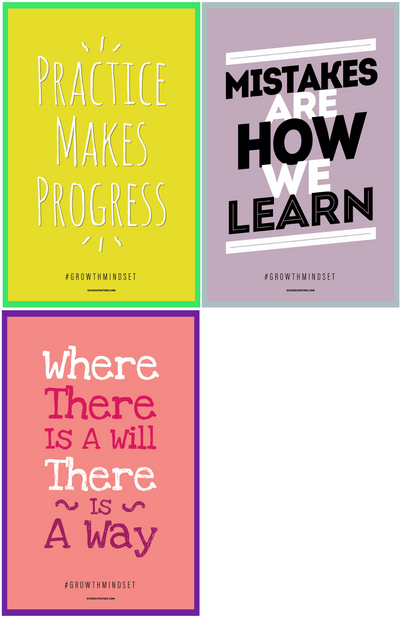 Develop A Growth Mindset Poster Package
