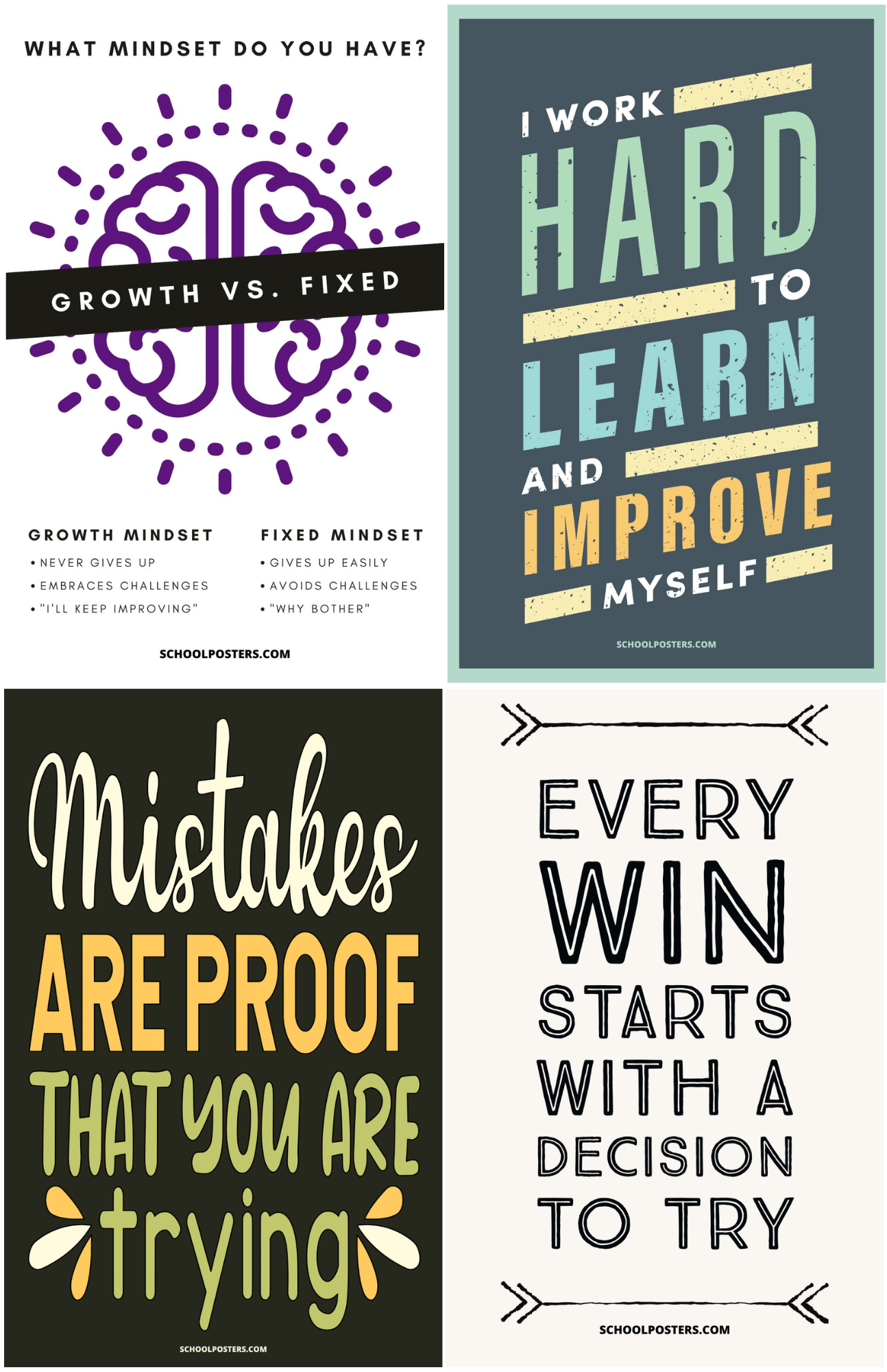 Growth Mindset Mega Poster Package