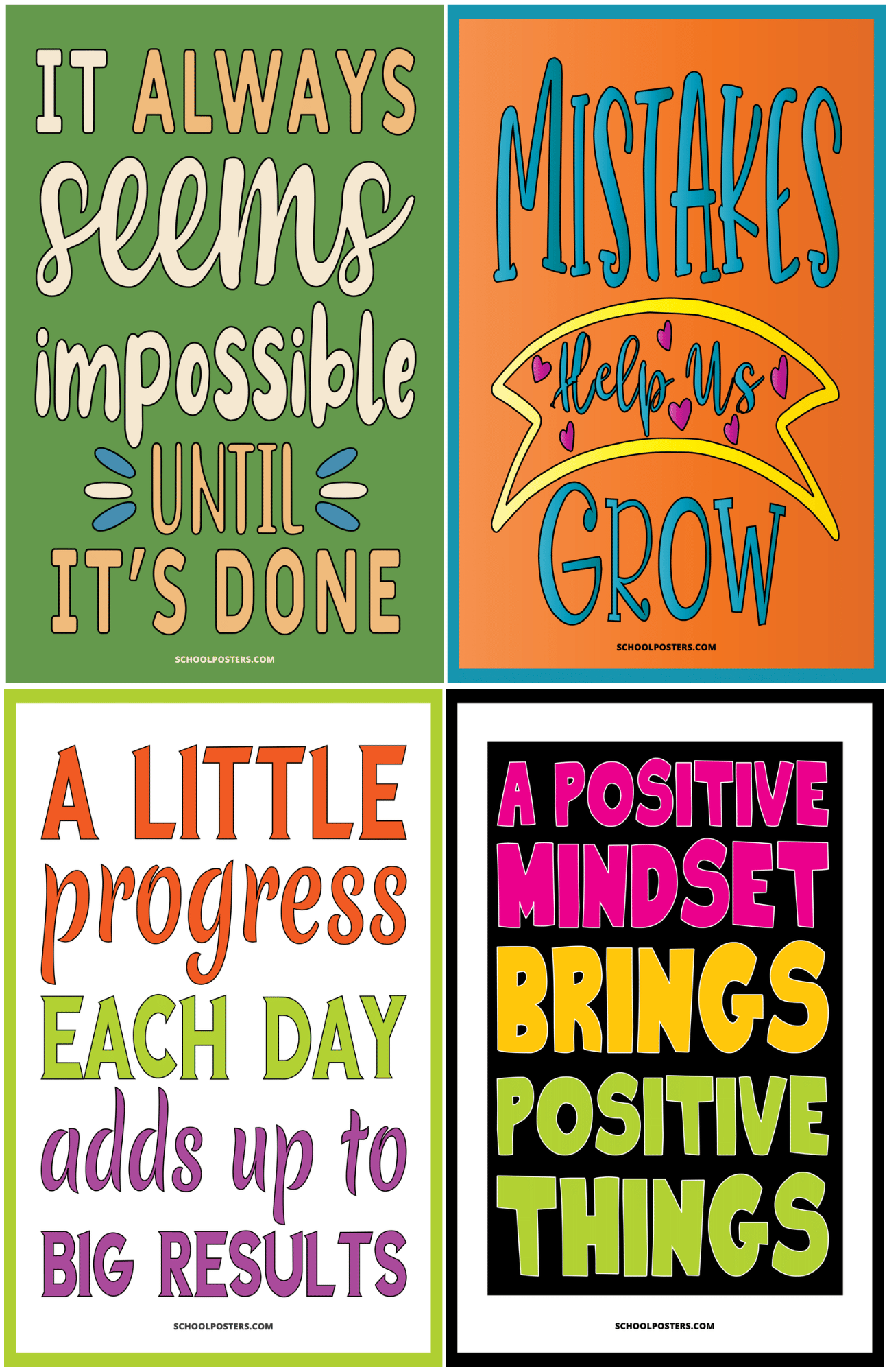 Growth Mindset Mega Poster Package