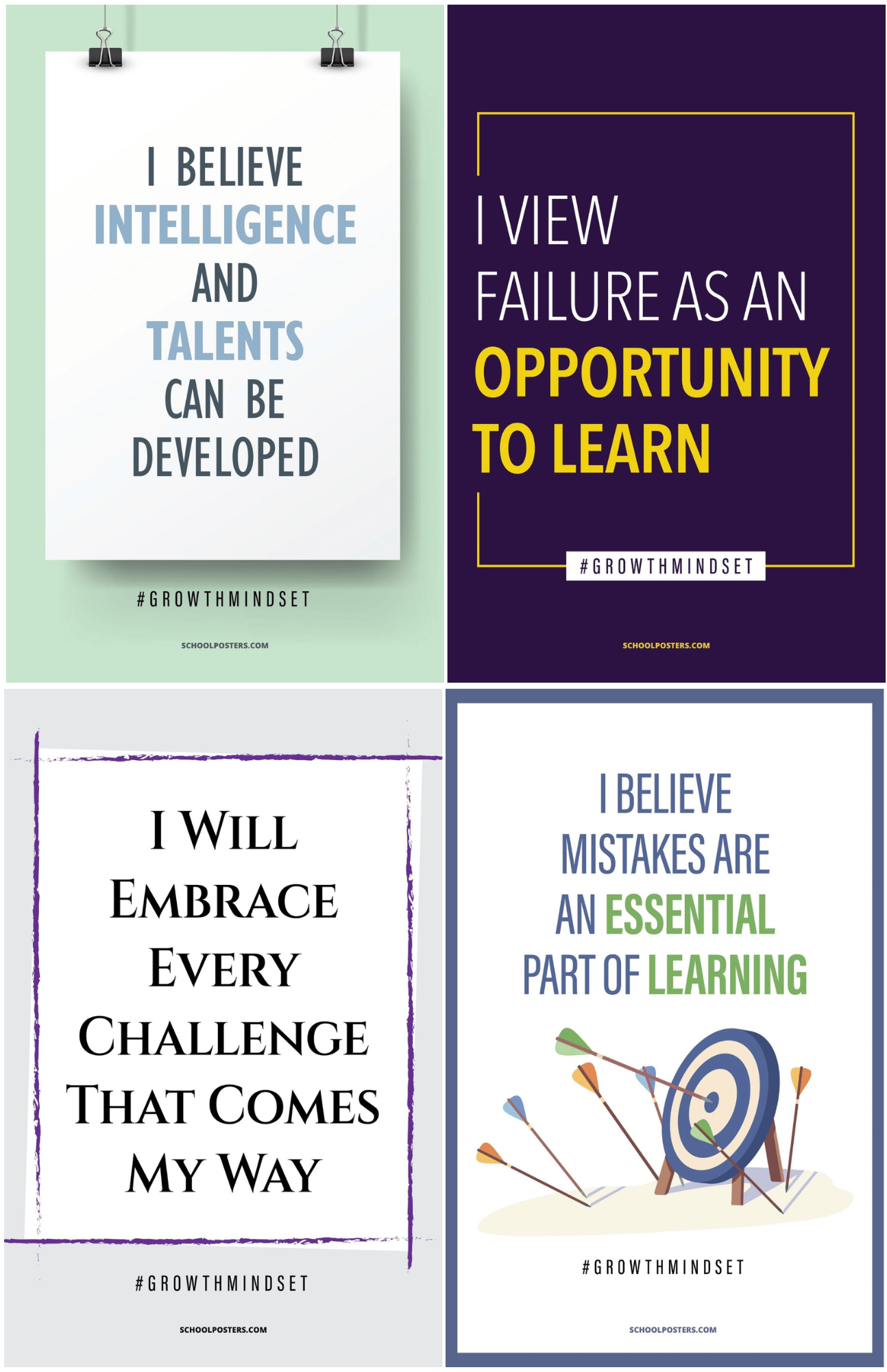 Growth Mindset Mega Poster Package