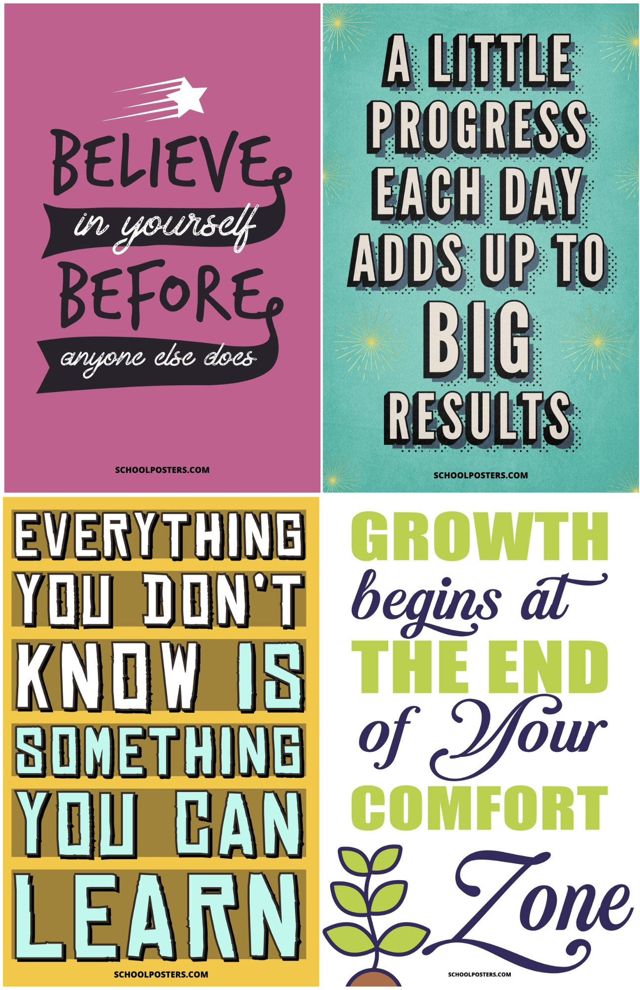 Growth Mindset Mega Poster Package