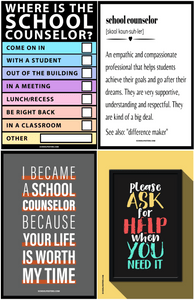 High School Counselor Starter Poster Package