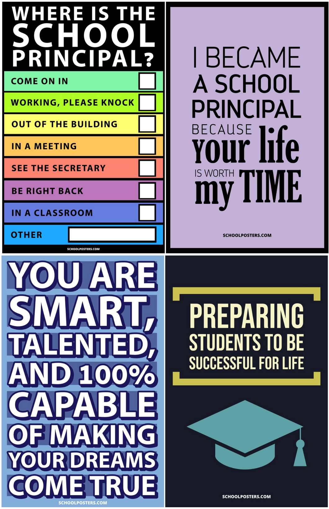 High School Principal Starter Poster Package
