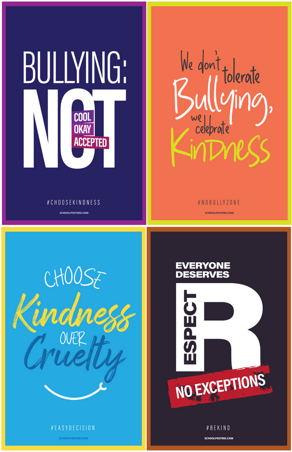 K-12 Bullying Prevention Poster Package – SchoolPosters.com LLC