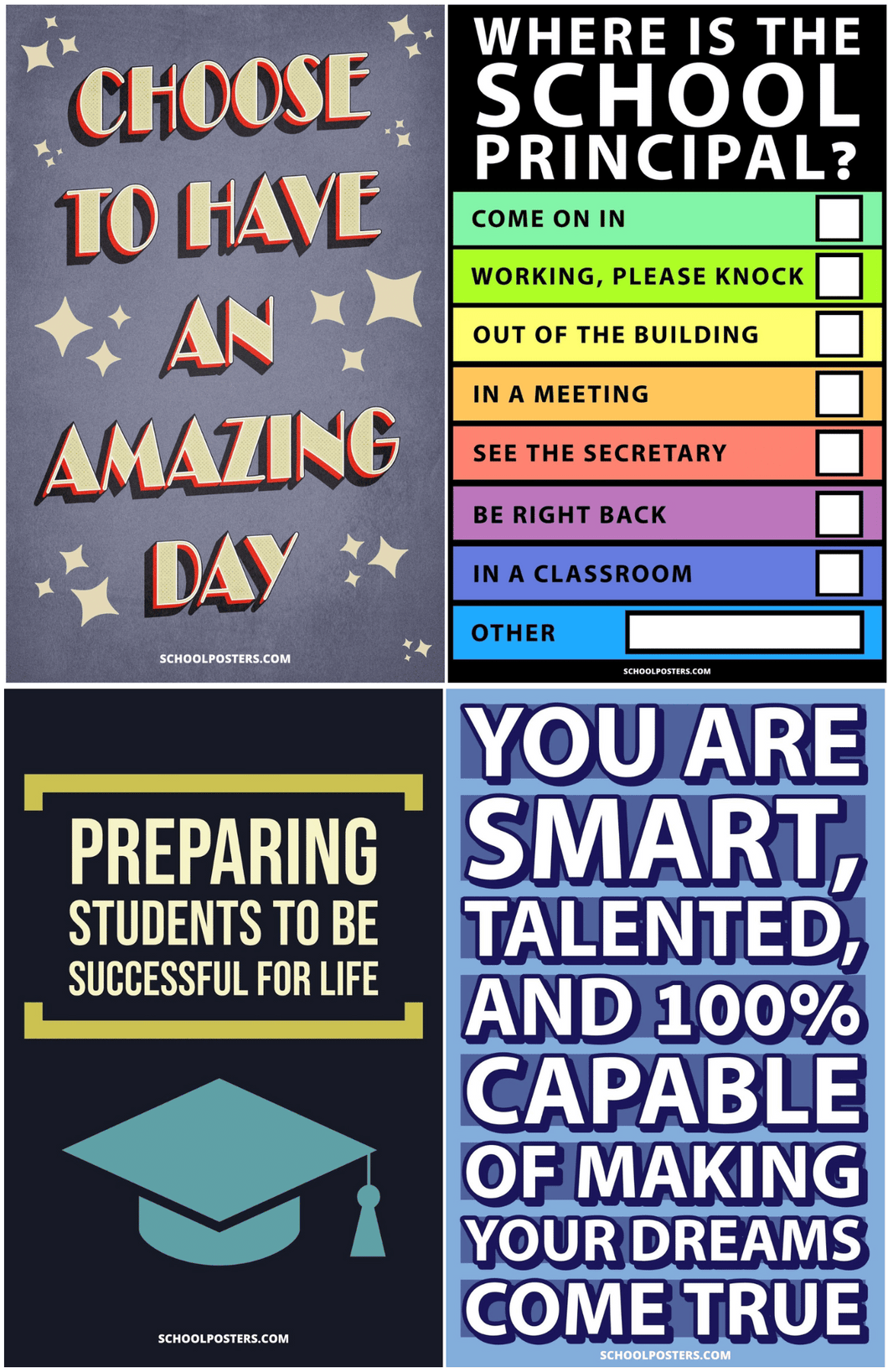 K-12 School Principal Starter Poster Package