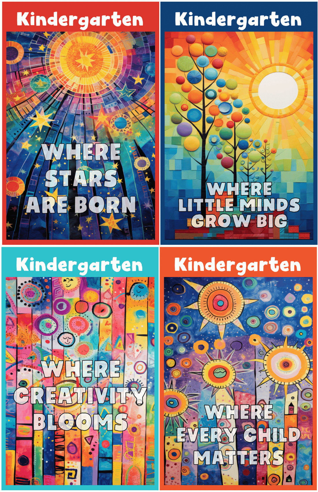 Kindergarten Classroom Poster Package – SchoolPosters.com LLC