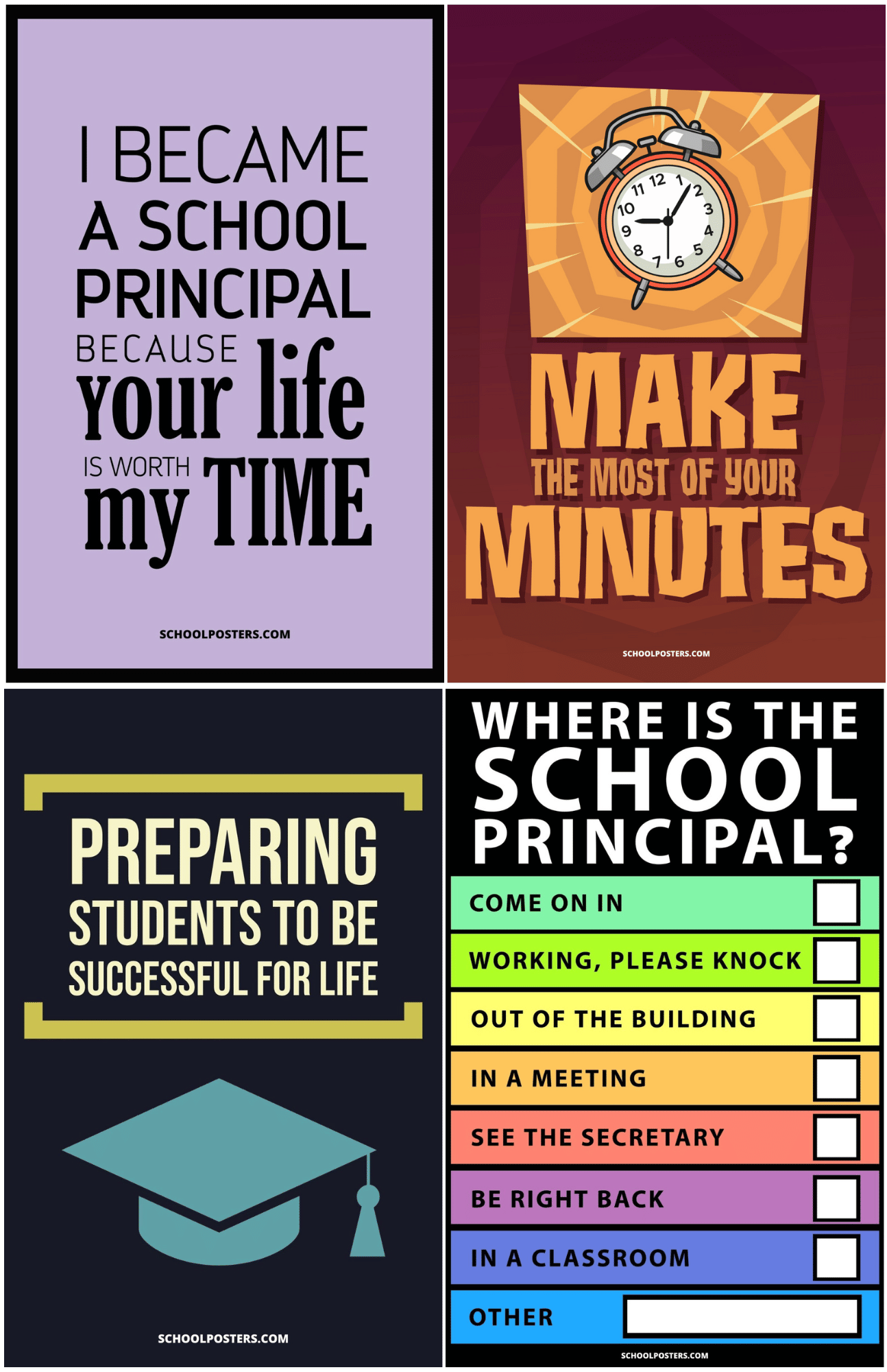 Middle School Principal Starter Poster Package