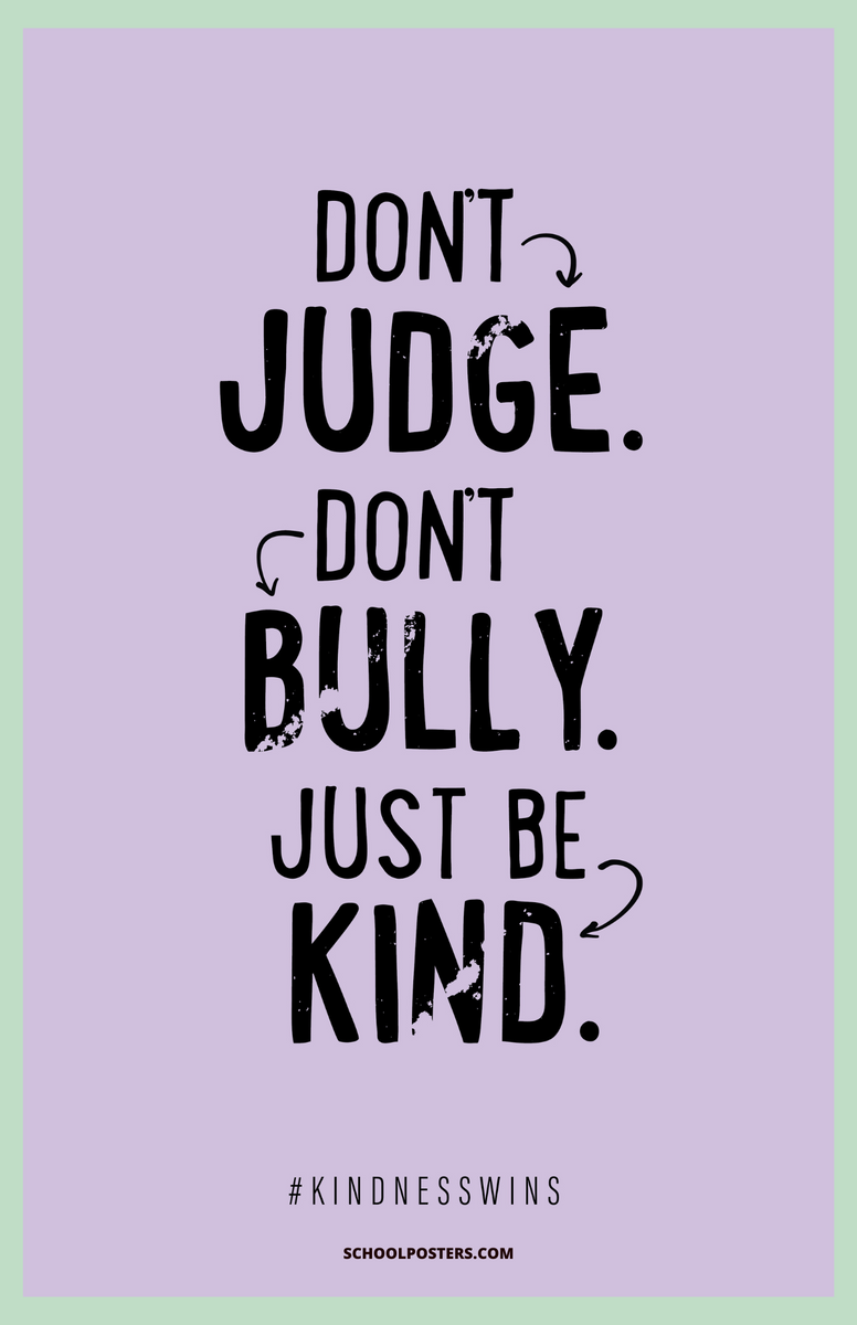 K-12 Bullying Prevention Poster – SchoolPosters.com LLC