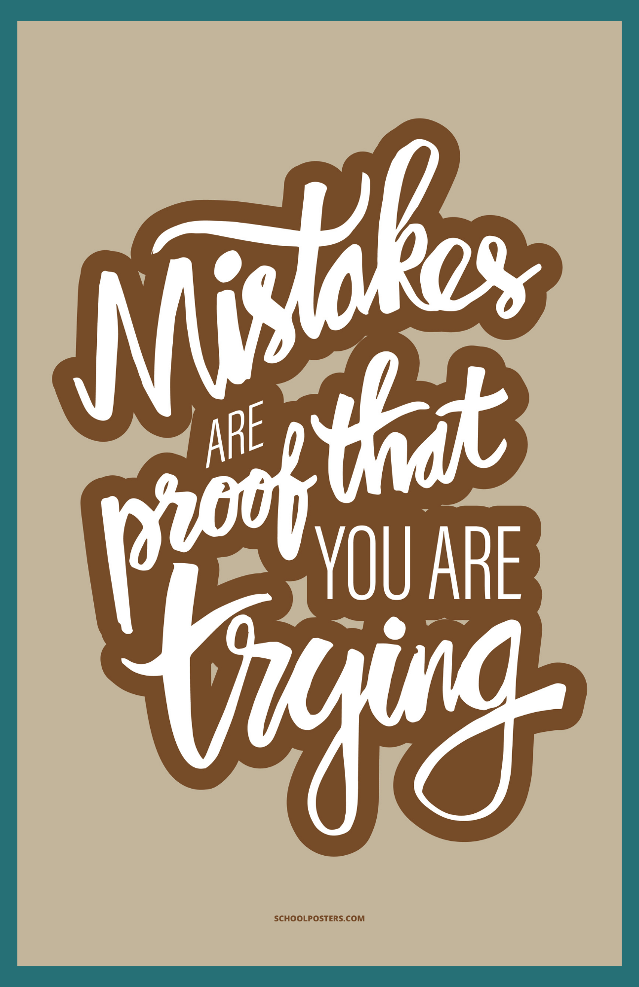 Middle School Motivational Poster – SchoolPosters.com LLC