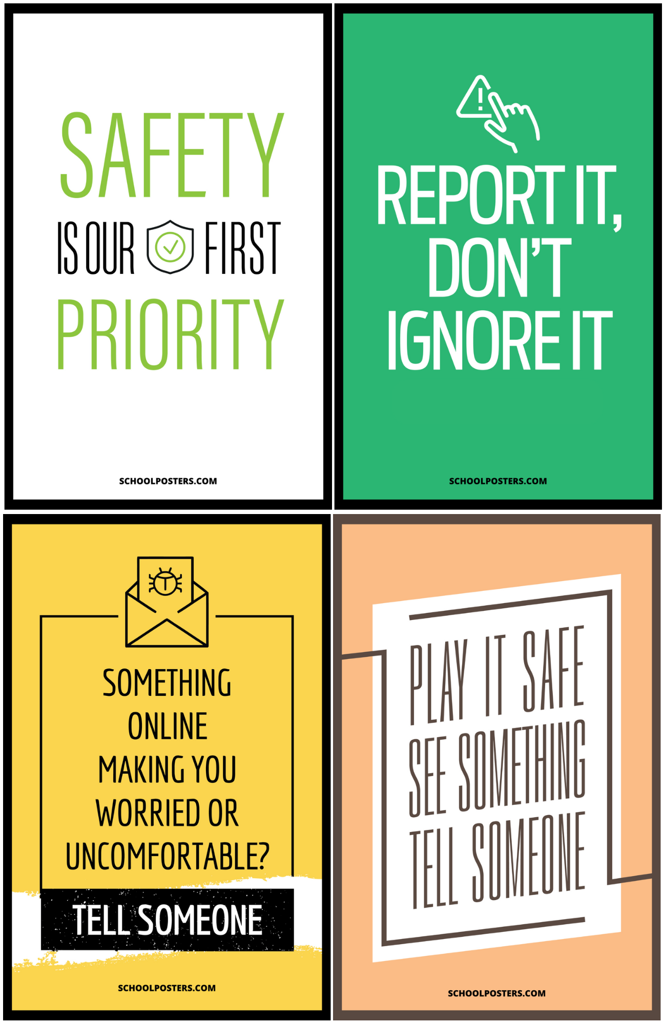 School Safety Poster Package (Set Of 15)