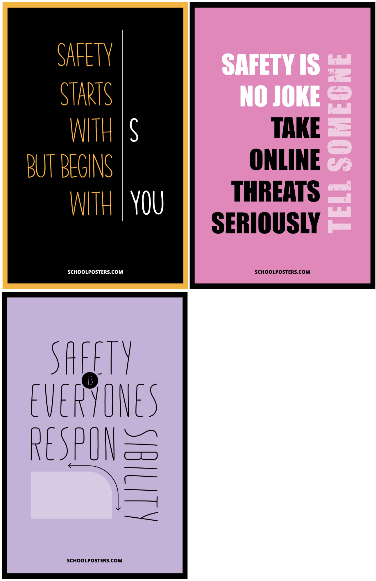 School Safety Poster Package (Set Of 15)