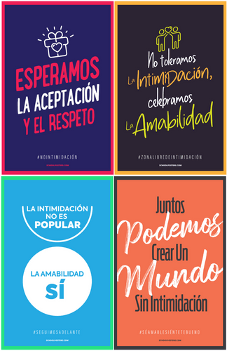 Spanish K-12 Bullying Prevention Poster Package