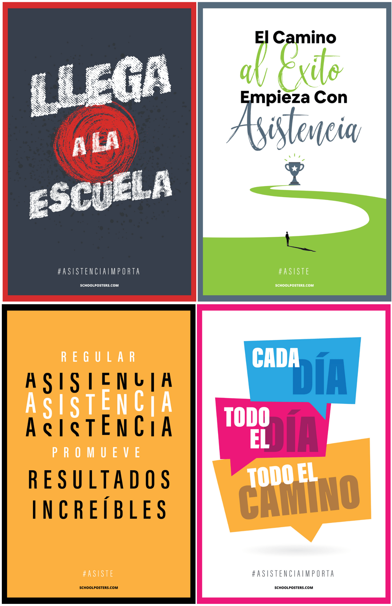 Spanish Student Attendance Poster Package