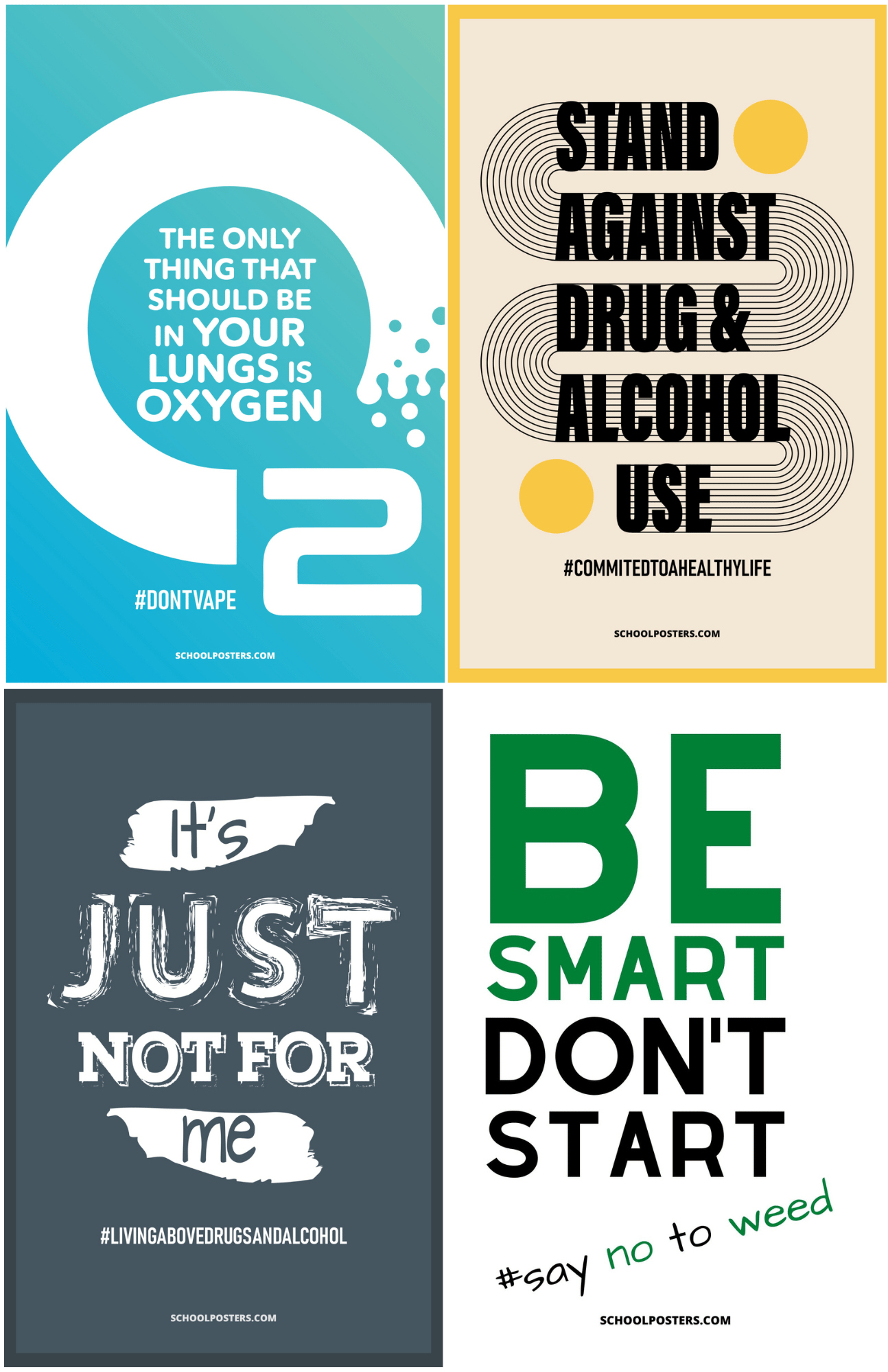 Substance Abuse Awareness Mega Poster Package