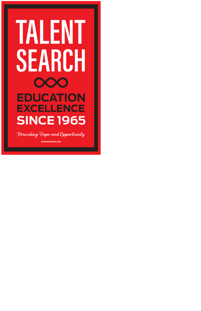 TRIO Talent Search Advisor Poster Package