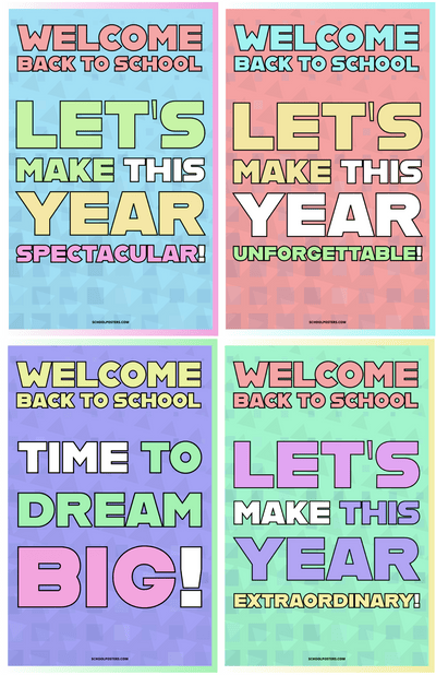 Welcome Back To School Poster Package