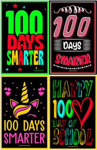 100 Days of School Poster Package - (Set Of 12)