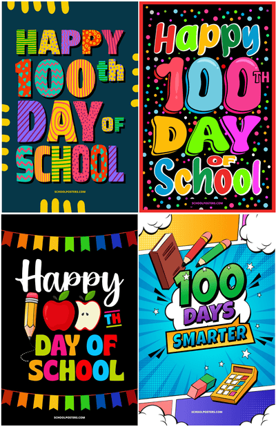 100 Days of School Poster Package