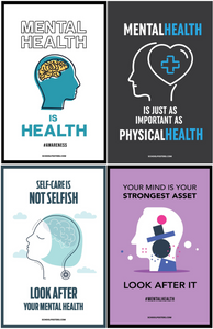 Mental Health & Wellness Poster Package (Set Of 12)