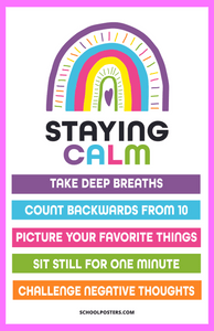 Staying Calm Poster SchoolPosters Com LLC