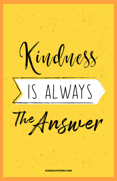 Kindness Is Always The Answer Poster