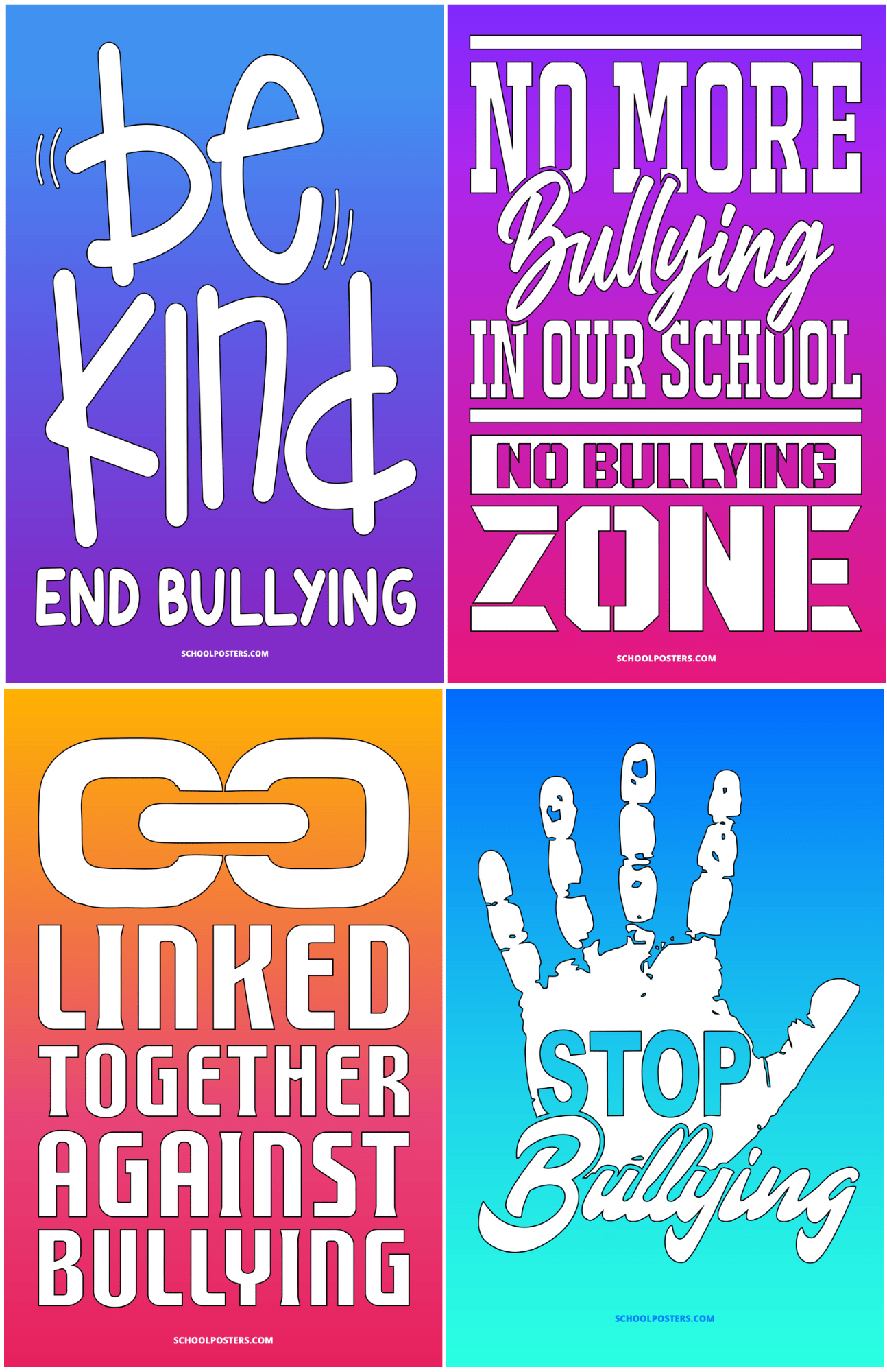 Stop Bullying Poster Package