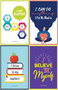 Elementary Growth Mindset Poster Package
