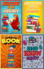 Load image into Gallery viewer, Elementary Library Poster Package
