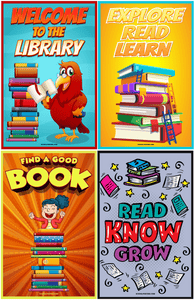 Elementary Library Poster Package