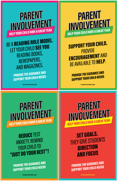 Elementary Parent Involvement Poster Package