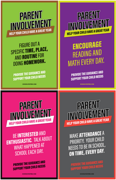 Elementary Parent Involvement Poster Package