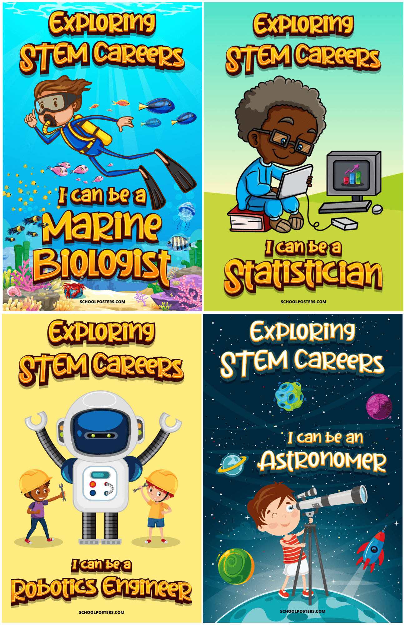 Elementary STEM Career Exploration Poster Package