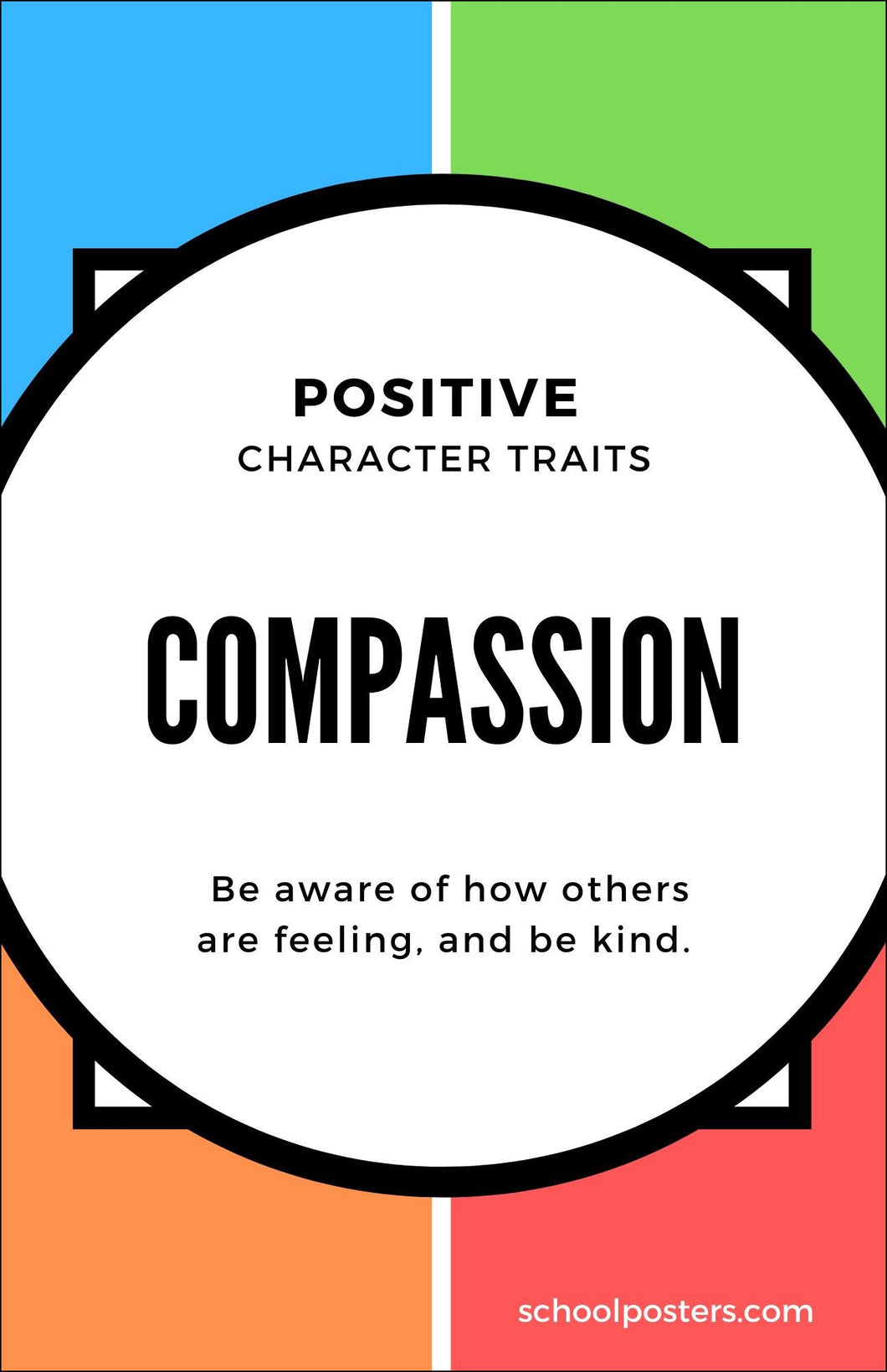 Elementary Character Compassion Poster