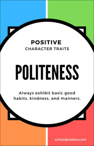 Elementary Character Politeness Poster