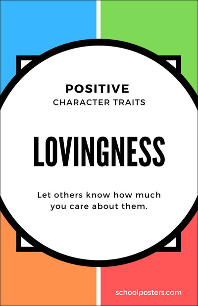 Elementary Character Lovingness Poster