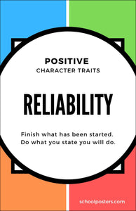 Elementary Character Reliability Poster