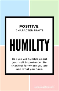 Character Humility Poster