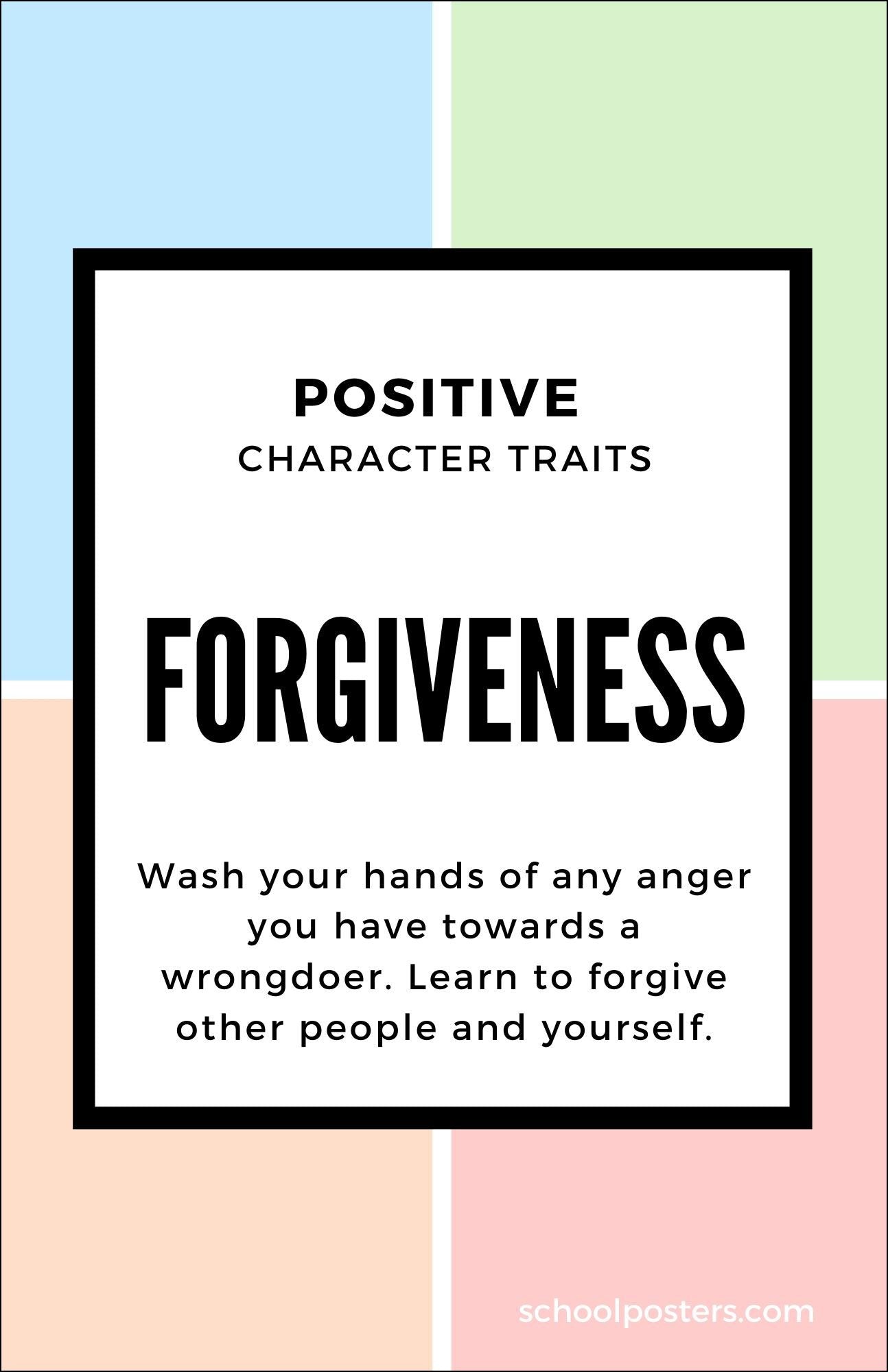 Character Forgiveness Poster