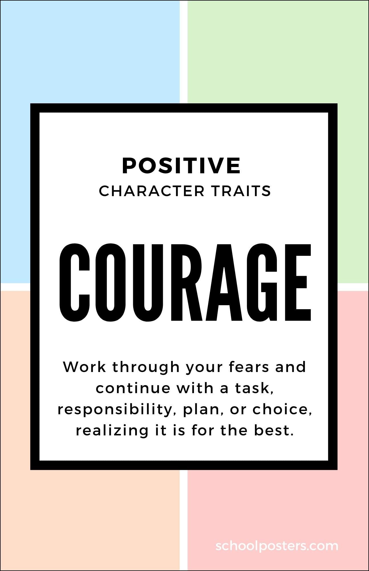 Character Courage Poster