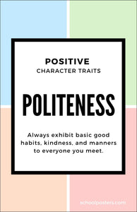 Character Politeness Poster