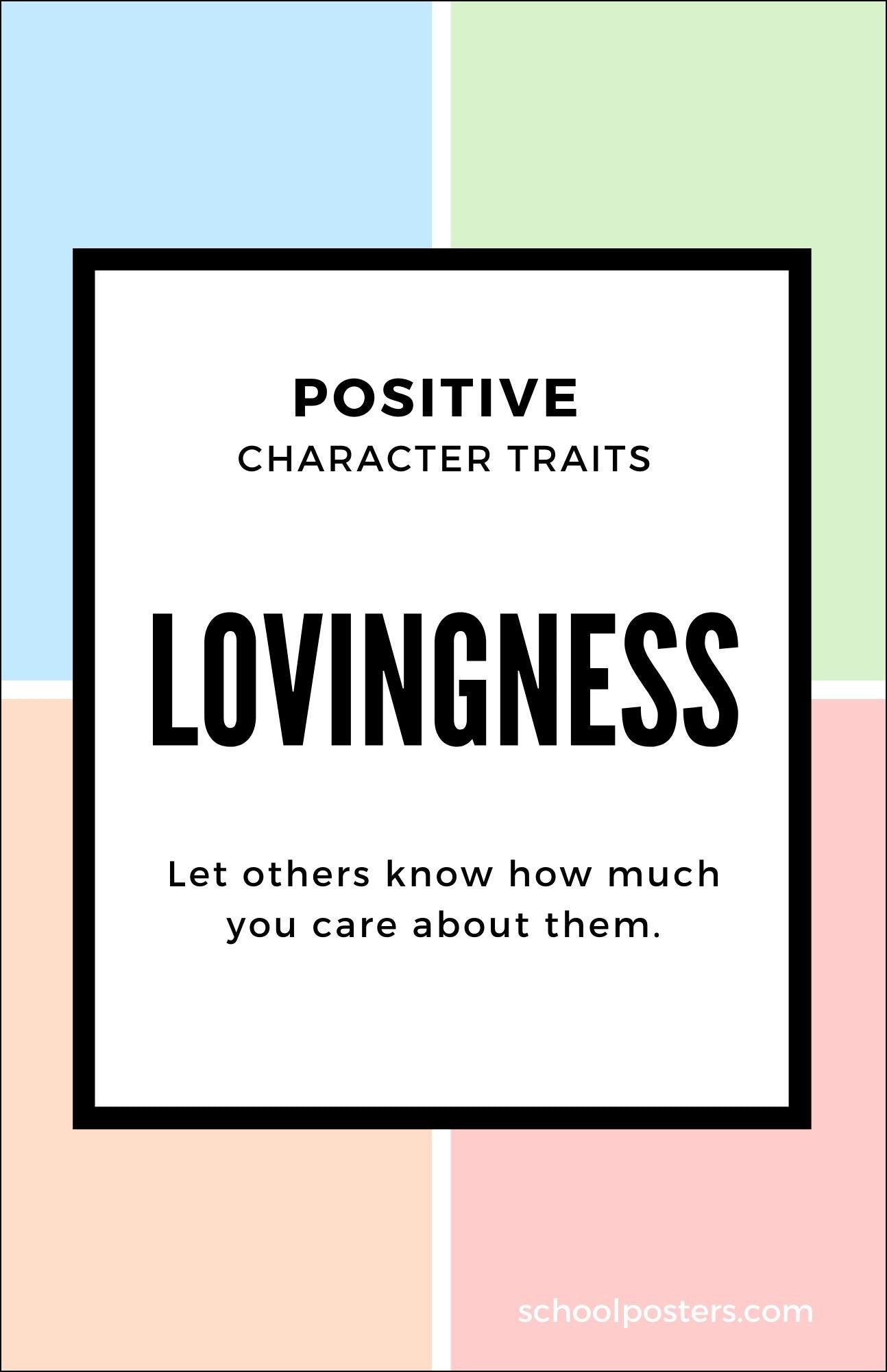 Character Lovingness Poster